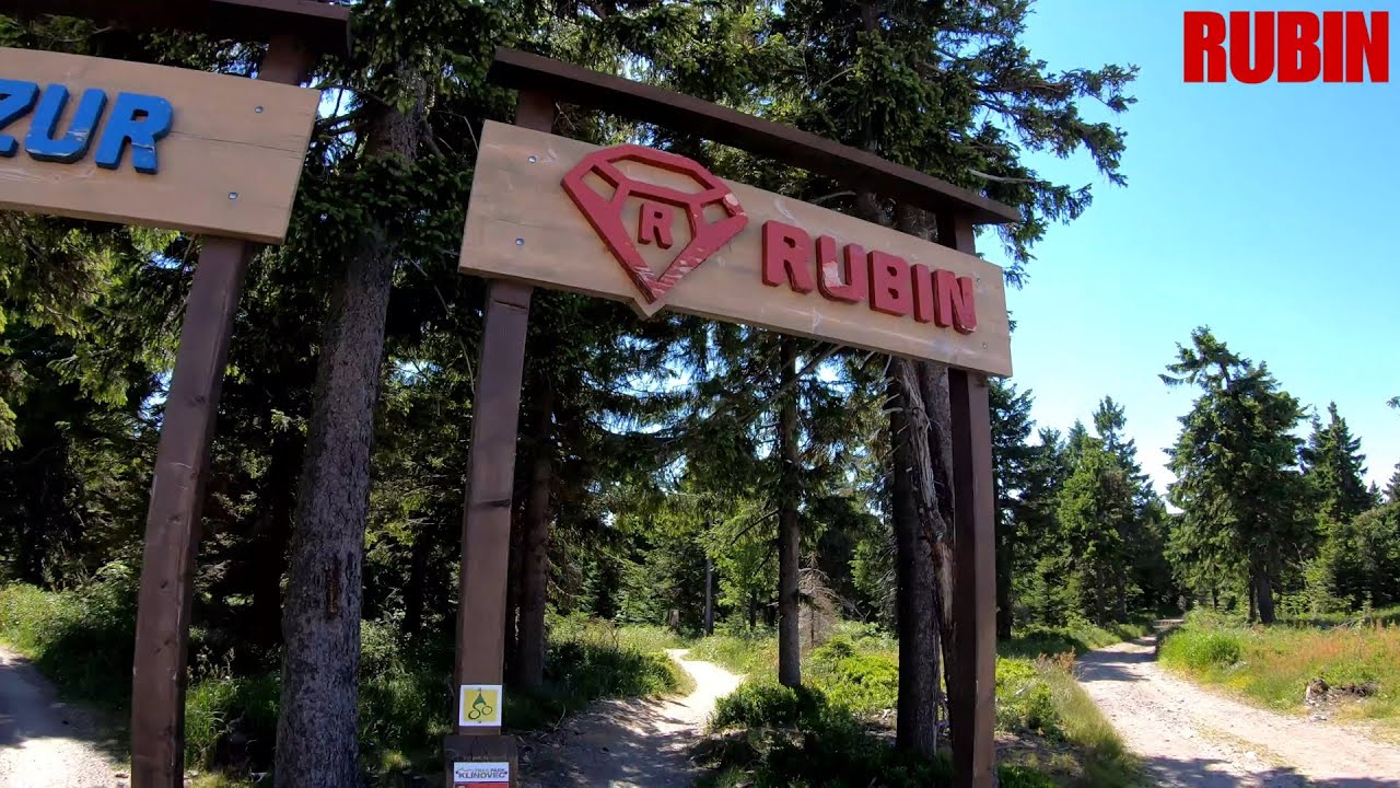 Klínovec trail park-trail RUBIN