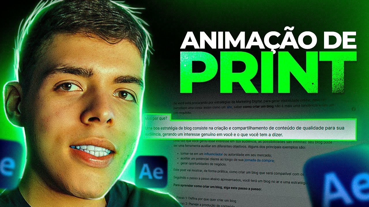 Como Destacar um Print no After Effects - Estilo Edição do Daniel Penin