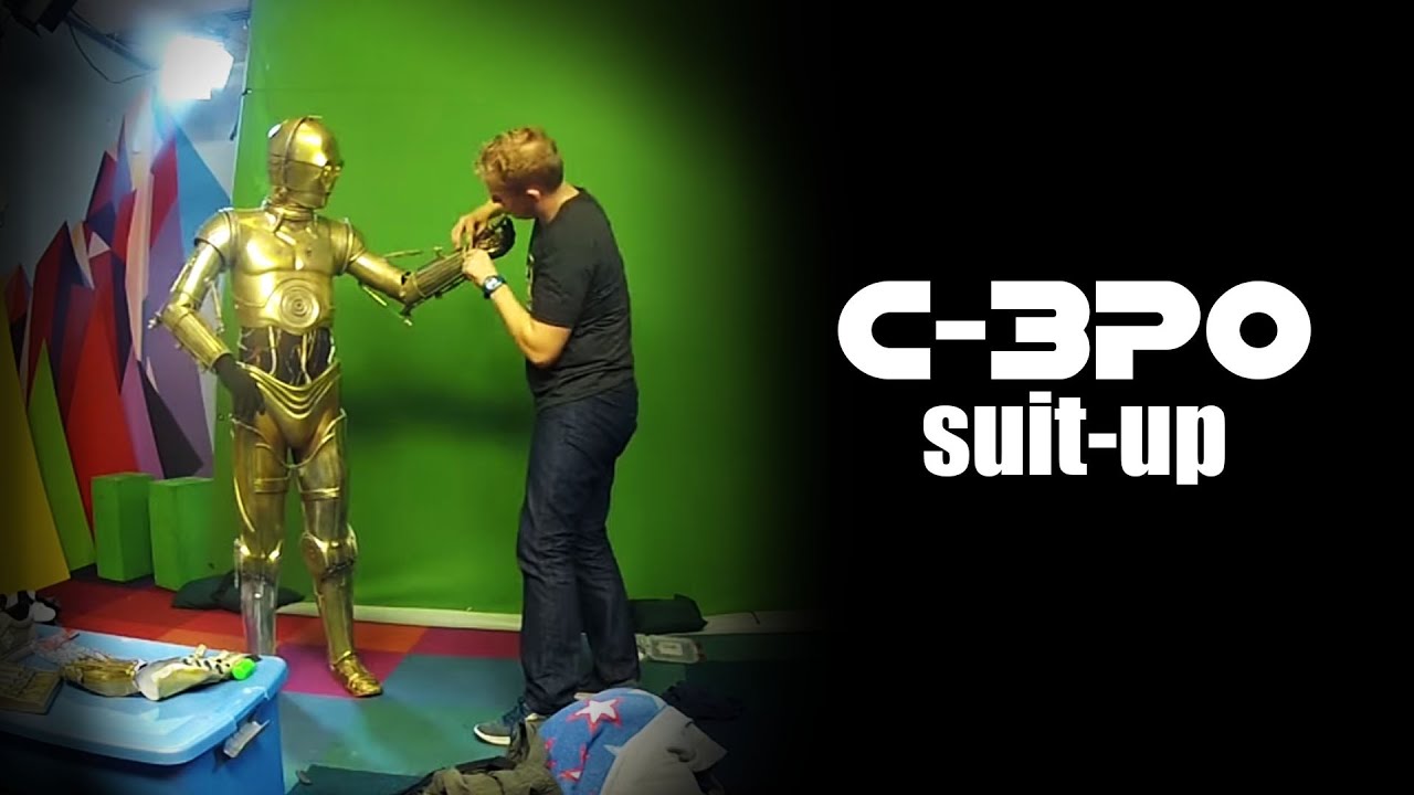 C-3PO suit-up at Maker Studios-Narrated