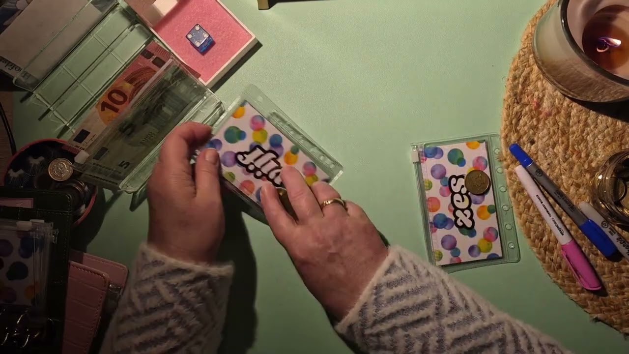 Nachtelijk spaaravontuur 🤭. Tiny's en A5 map. Sparen is voor mij ontspanning.