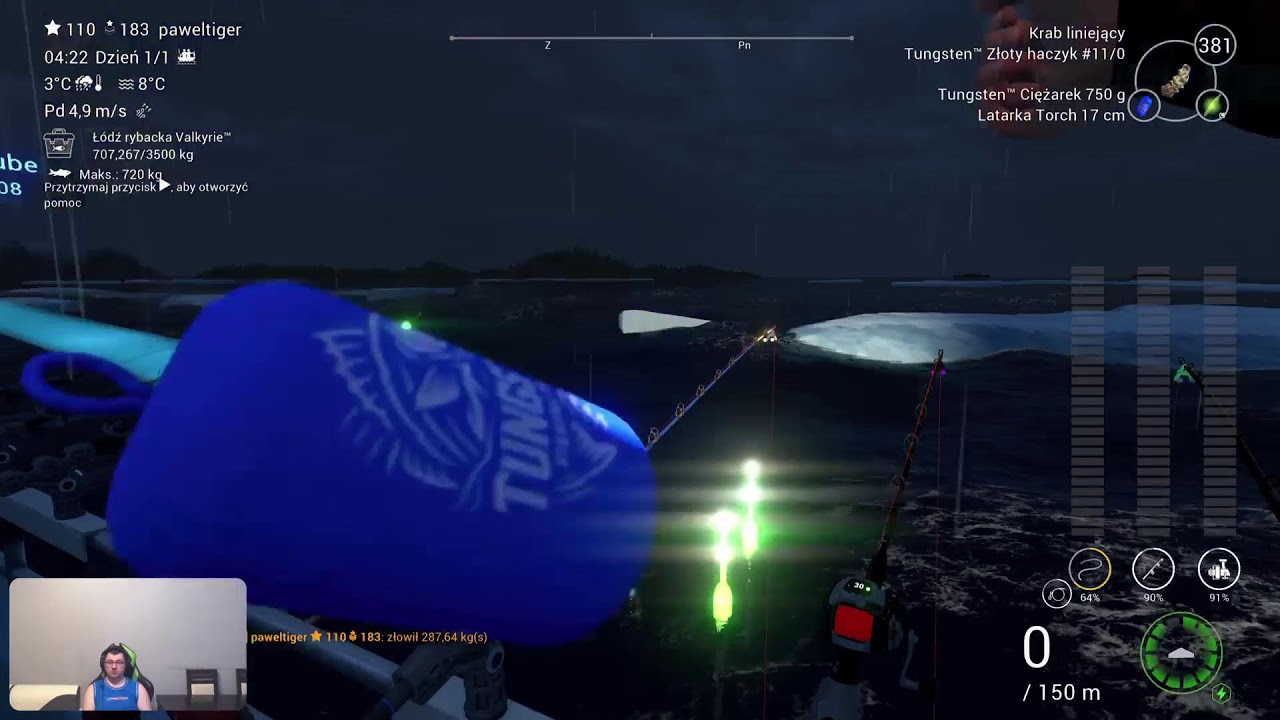 Fishing Planet (PS5) #1408 : Norwegia 🏔️☁️🌙⛈️Wbijam Lewel 110 ❤️🙂Z Ekipą🏔️Halibut,Dorsz🐠🐟cz.5