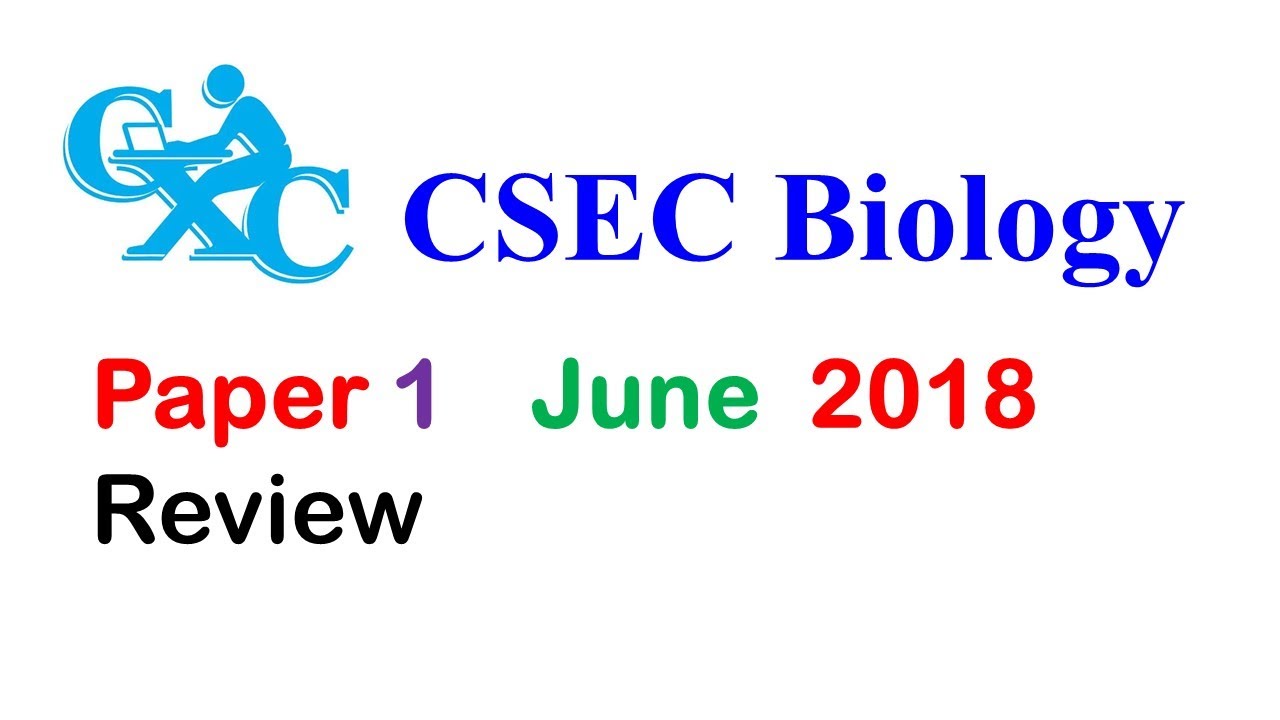 Краткий обзор статьи 1 по биологии CSEC 2018