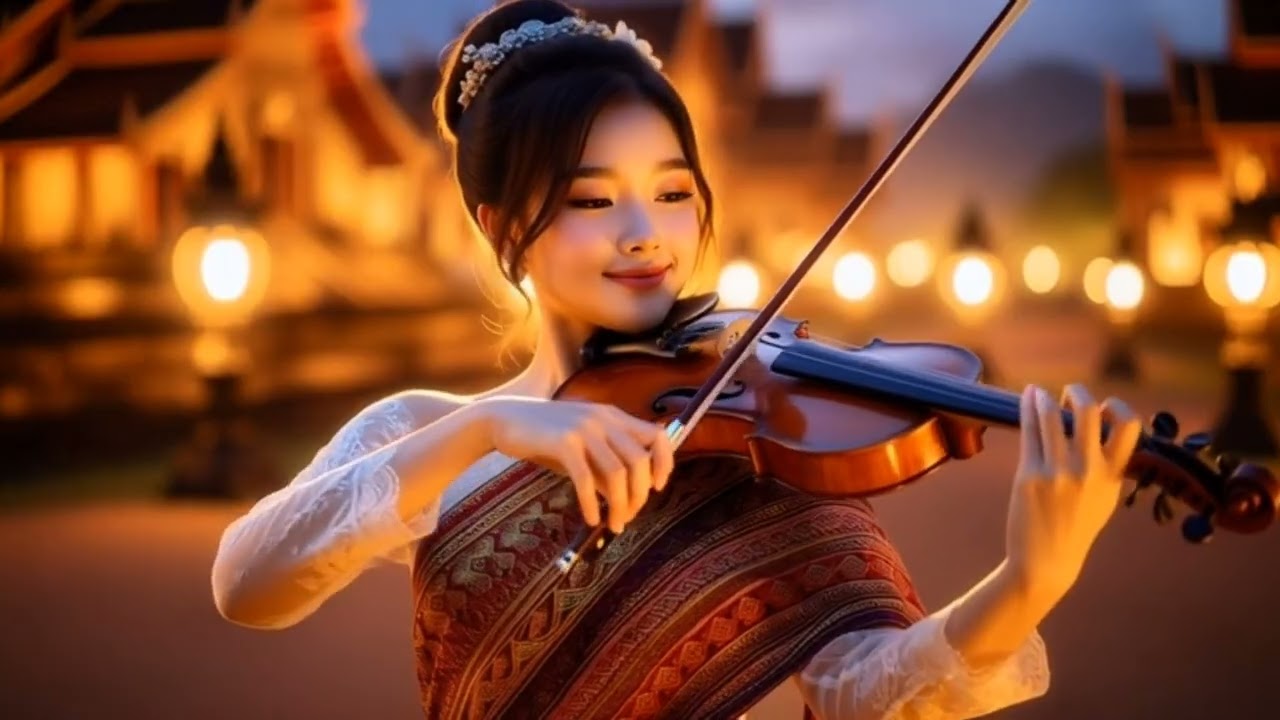 Beautiful Girl & Her violin- A Peaceful Musical Moment