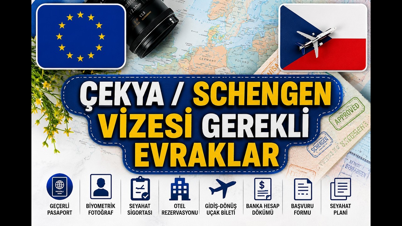 ÇEKYA SCHENGEN VİZE BAŞVURUSU İÇİN GEREKLİ EVRAKLAR (TURİSTİK) | SONUÇ 1 YIL MULTİ OLARAK GELDİ!