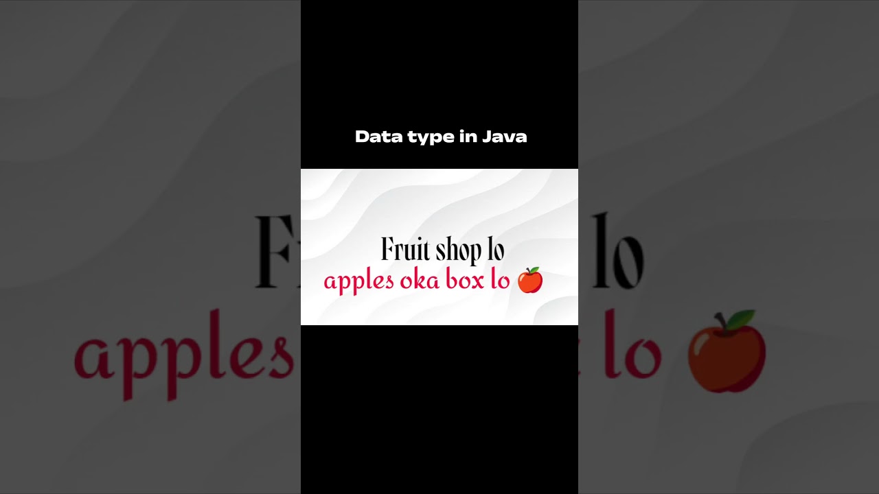 data type in java in telugu | universe of engineers | 