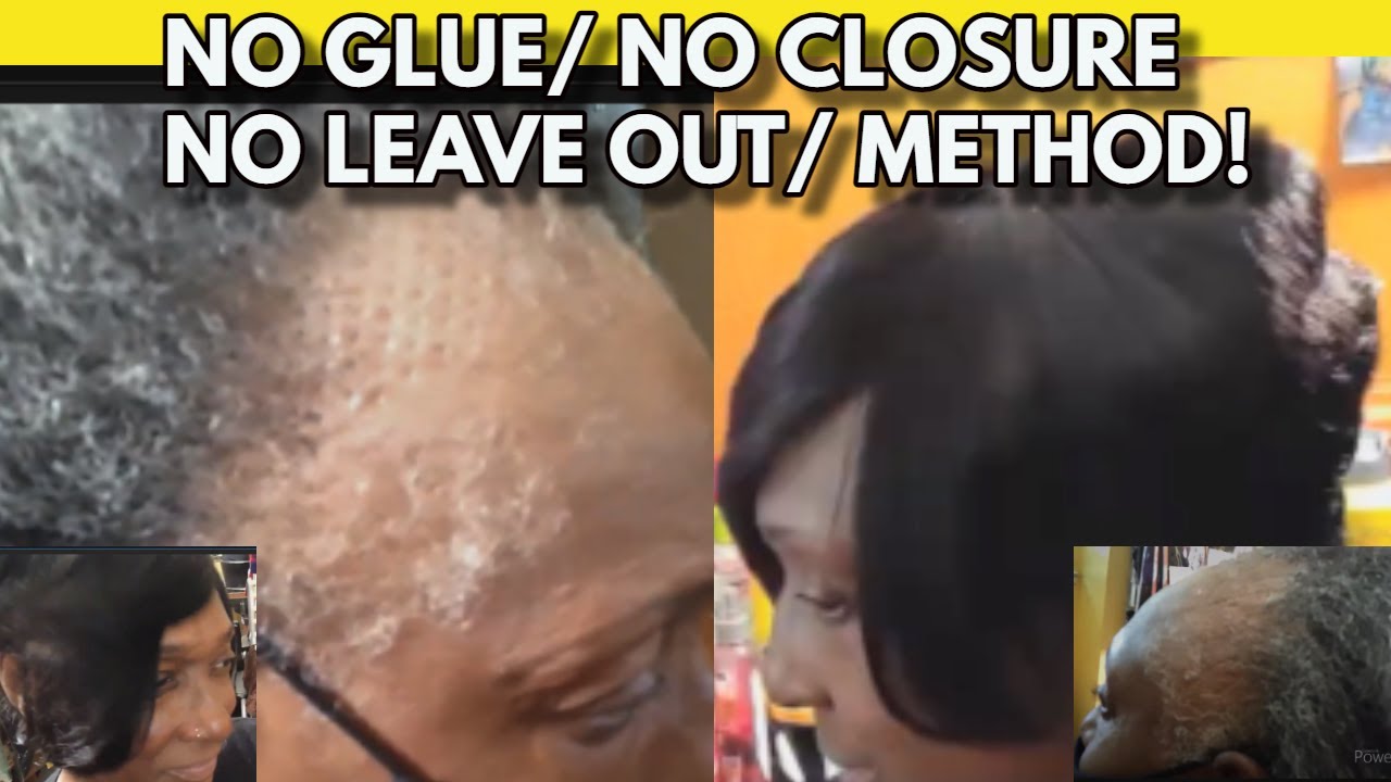 NO GLUE NO CLOSURE NO LEAVE OUT SEW-IN🔥 FOR ALOPECIA HAIR LOSS THIN SHORT & HELATHY HAIR