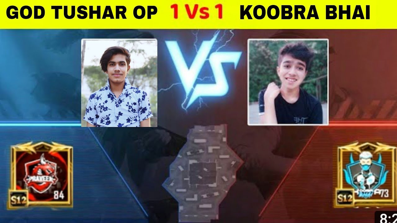 GOD TUSHAR vs KOOBRA BHAI 1v1 Intense Fight In PUBG MOBILE LITE | @godpraveenyt1 @KoobraBhaiOfficial