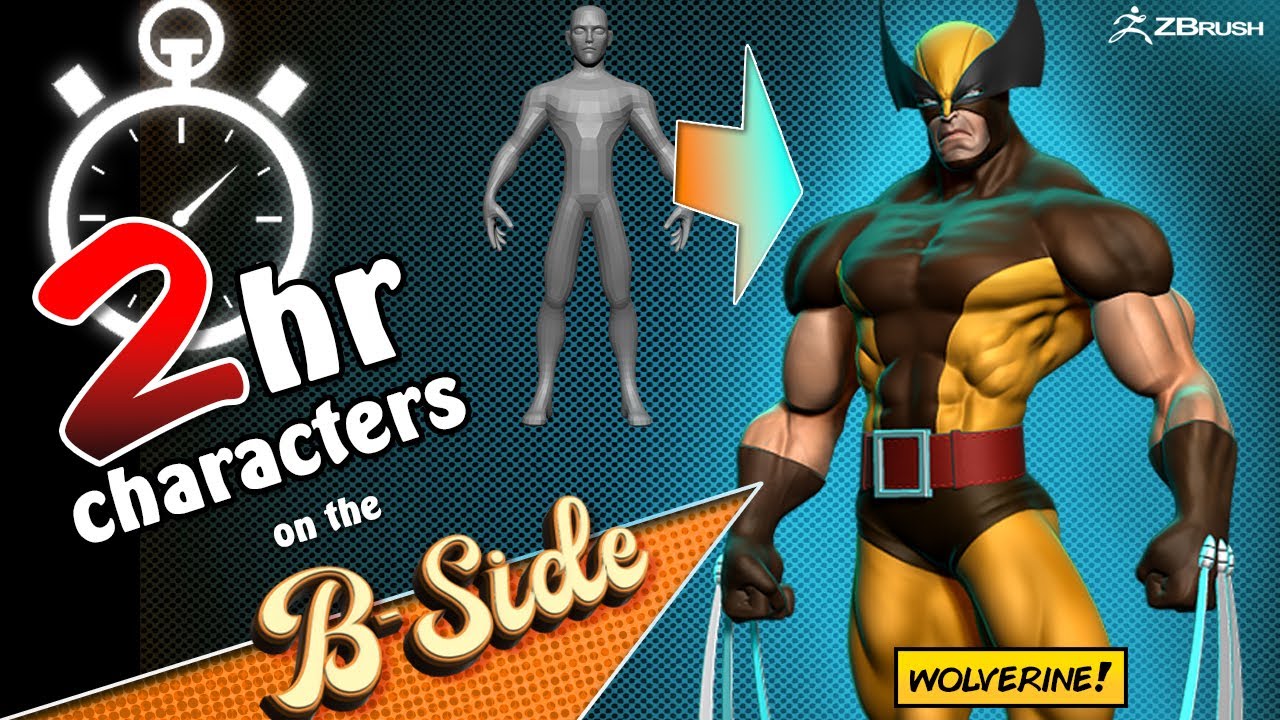Sculpting Wolverine in 2 hours using ZBrush