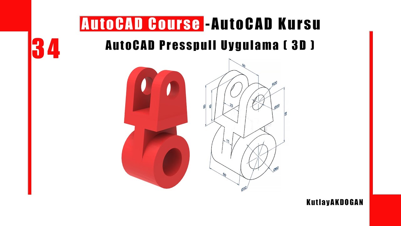 AutoCAD 3D Presspull Tutorial