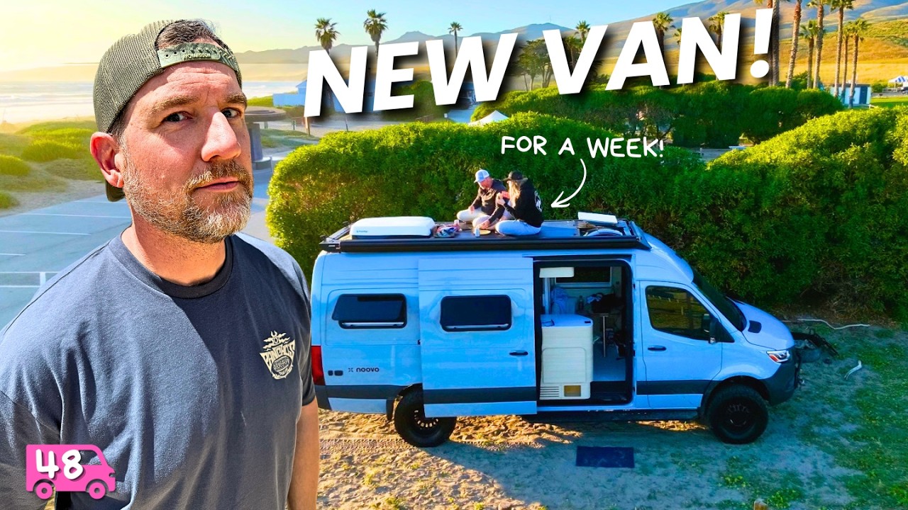 VANLIFE STEALTH CAMPING by the Ocean! (in a van that isn&rsquo;t ours)