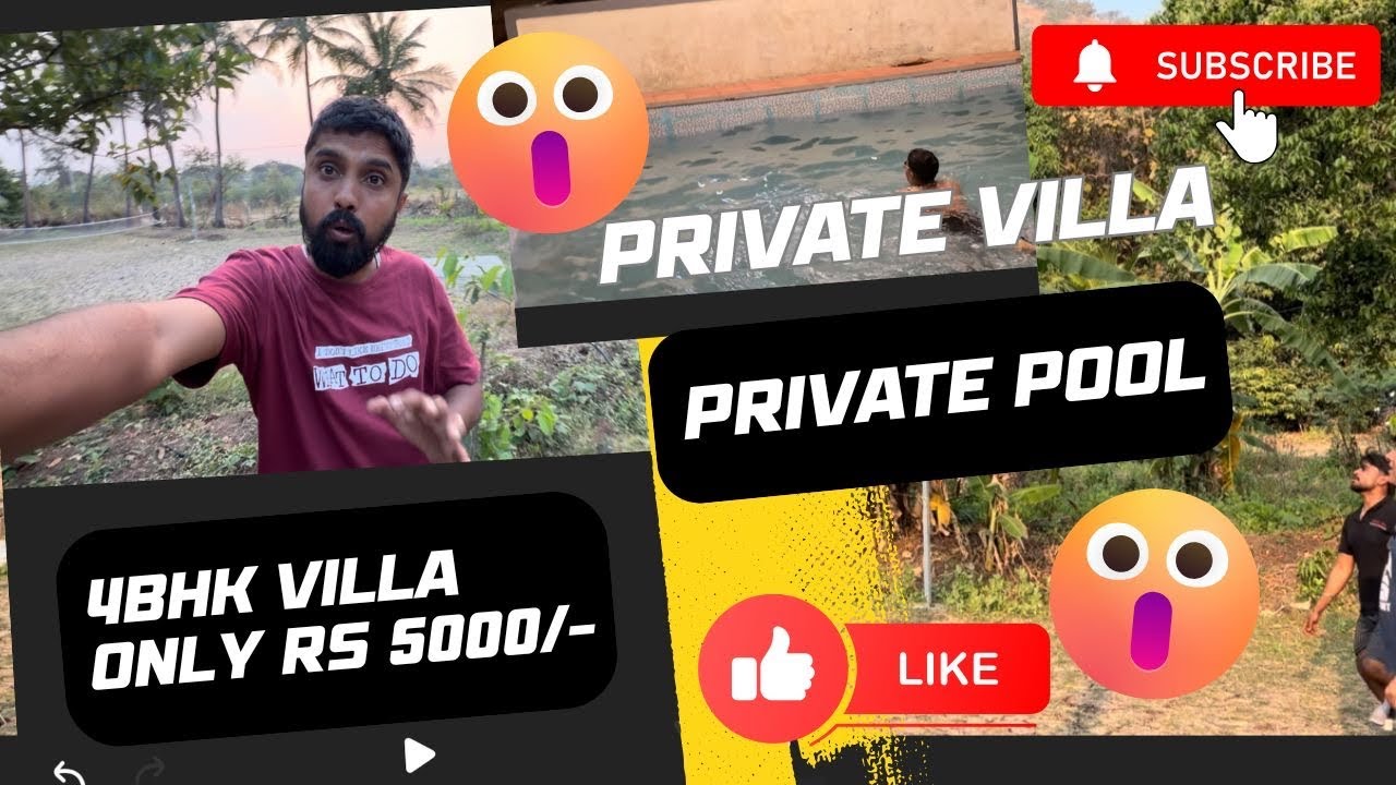 Rs. 5000/- Me Private Villa With Pool in Saphale | Budget Dream Stay |