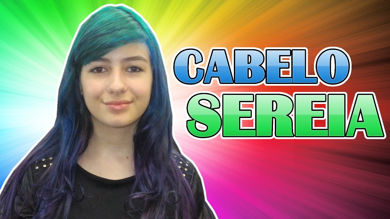 Cabelo de Sereia Degradê com Franja Colorido (Cortei, Sirena, Mermaid, Unicorn, Hair)
