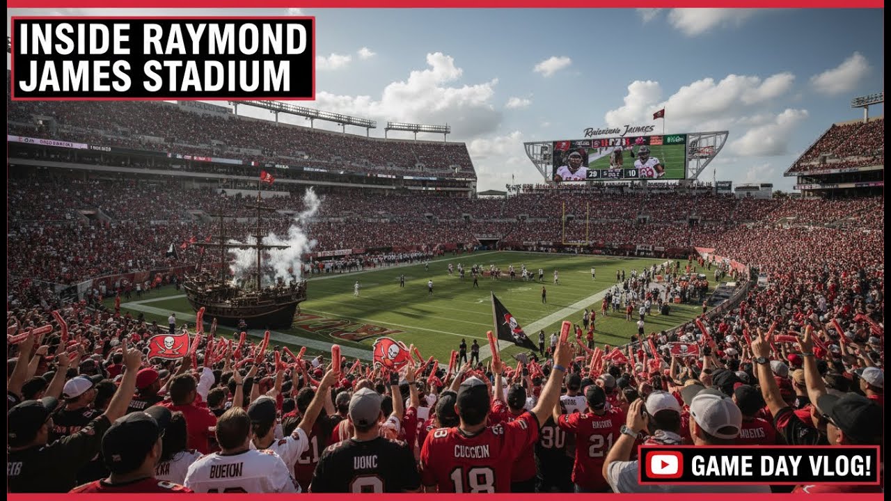 Inside Raymond James Stadium for a Tampa Bay Buccaneers Football Game