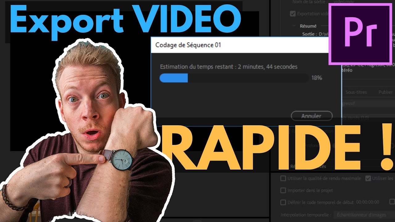 Exporter BEAUCOUP plus RAPIDEMENT sur première pro !