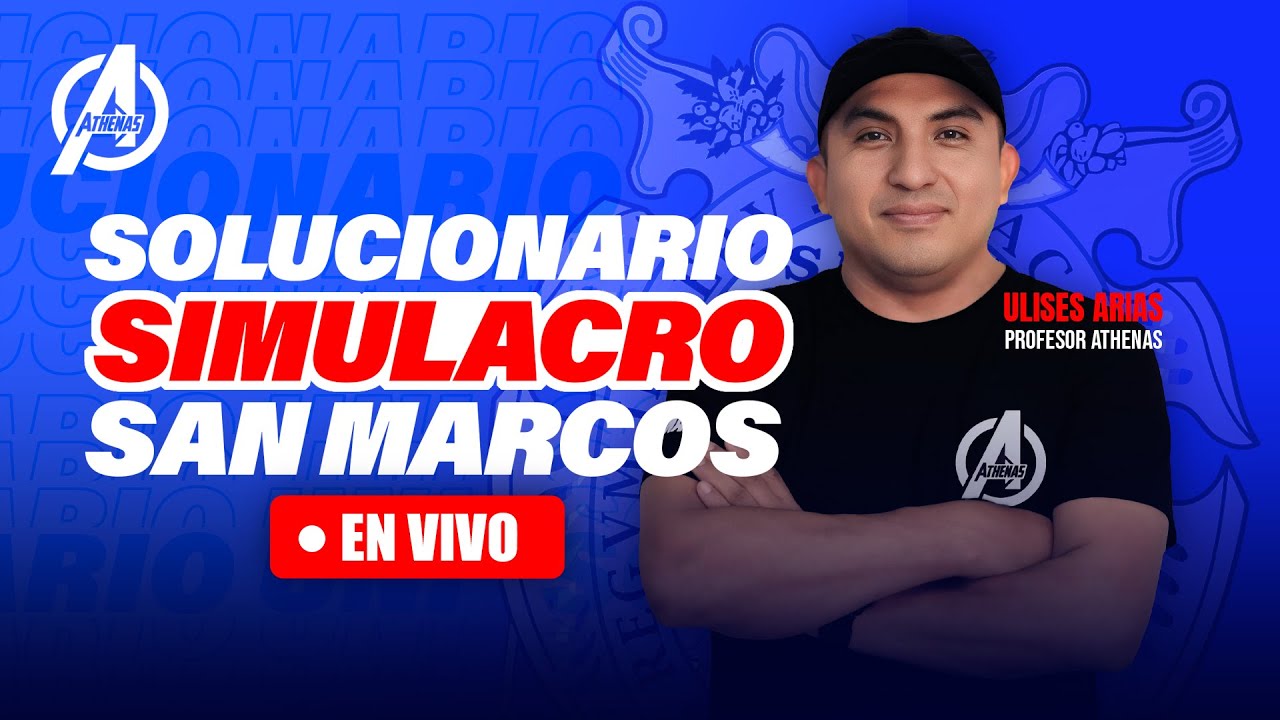 🔴SOLUCIONARIO SIMULACRO SAN MARCOS🖋️📖