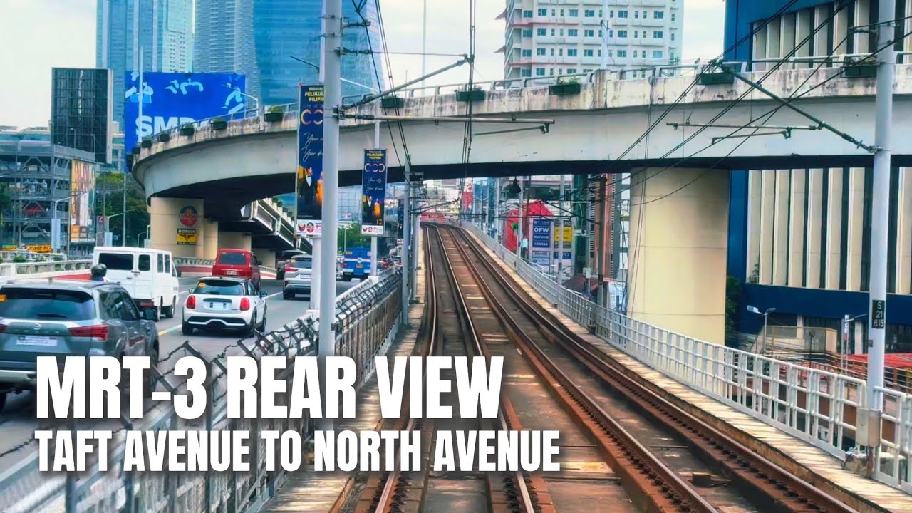 MRT-3 Full Ride From Taft to North Avenue with Clear Rear View (March 2025)