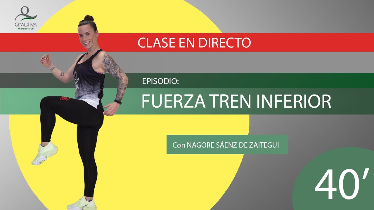 CLASE FUERZA TREN INFERIOR CON SILLA, 40 MINUTOS