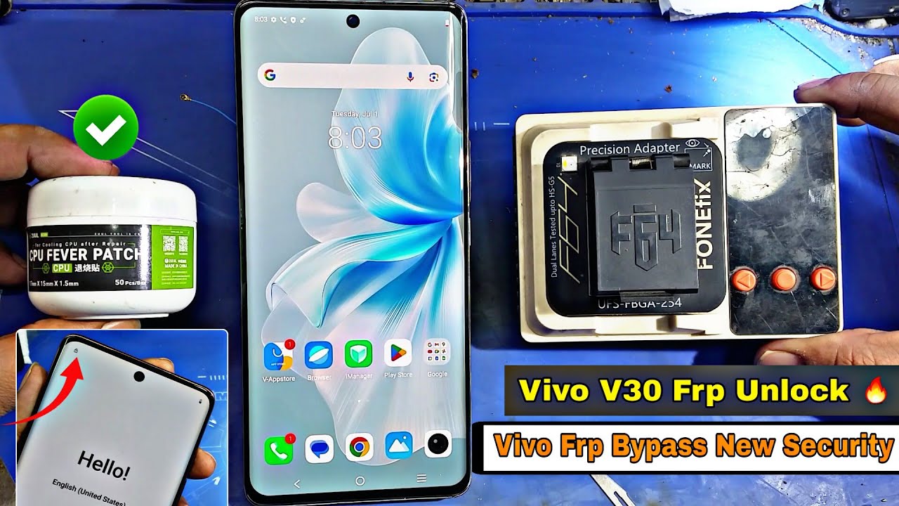 Vivo V30 Frp Unlock Tricks 🔥| Chip Off Solution| V30 Frp Bypass New Security 