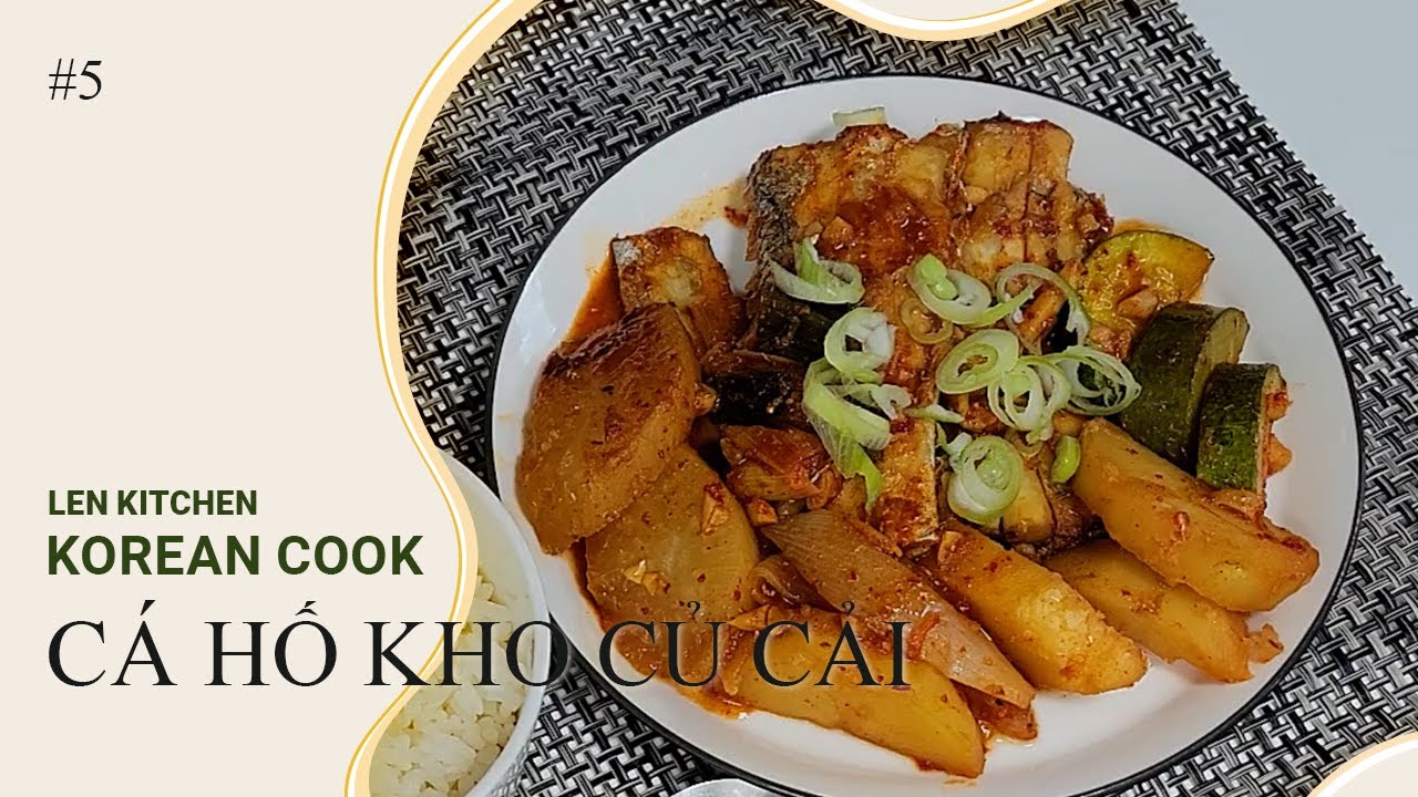 [Món Hàn Quốc] Cá hố kho củ cải #갈치조림 #Braised_Cutlassfisha
