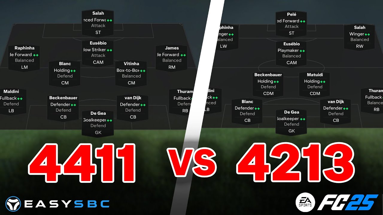 BEST FC 25 Formation? 4411 vs 4213 Tactics Compared!