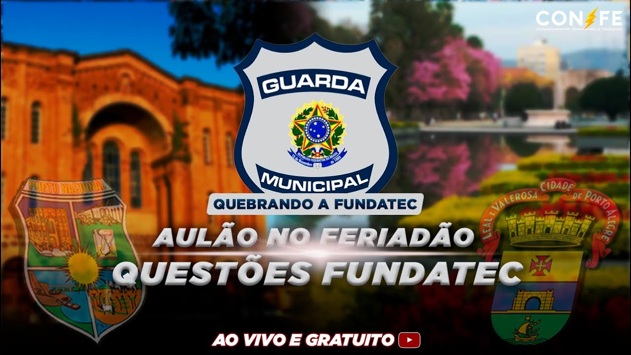 QUESTÕES FUNDATEC I Aulão do Feriadão I Confe Concursos