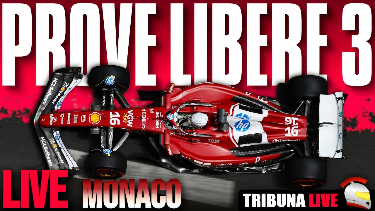 🔴LIVE PROVE LIBERE 3 MONACO🔥FERRARI VS MCLAREN VS MAX!🔥