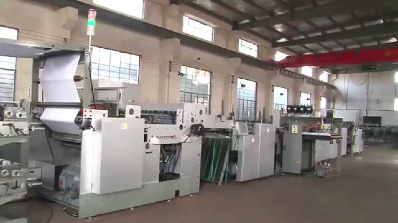 HL 1020B Automatic Flexo Printing Exercise Book making machine & Notebook Making machine