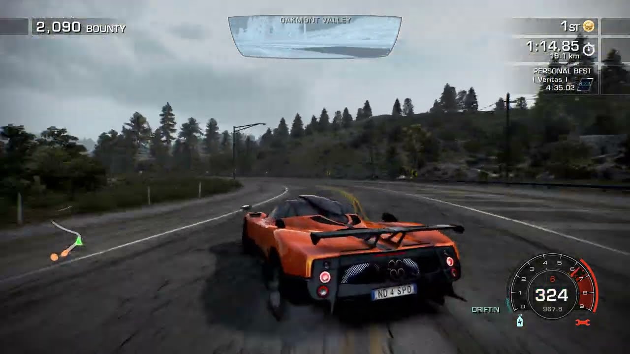 NFSHP Remastered: Charged Attack _ 4:34.66 _ Pagani Zonda Cinque NFS edition