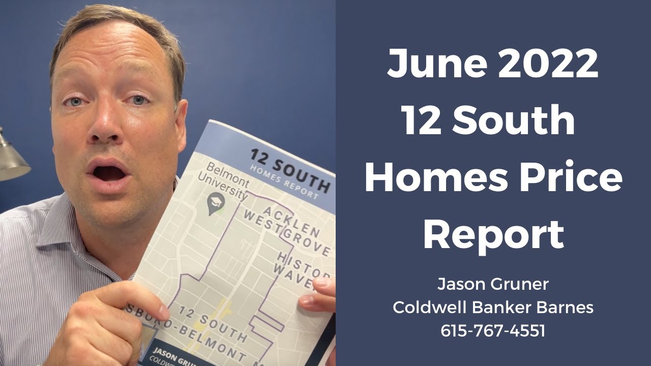 12 South June 2022 Homes Price Report by Jason Gruner at Coldwell Banker Barnes