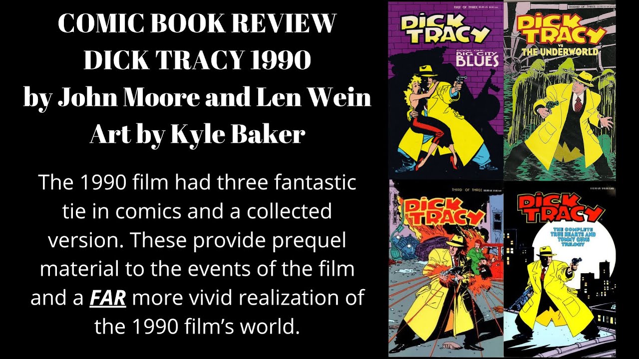 Обзор трилогии комиксов Disney «Дик Трейси» 1990 года.