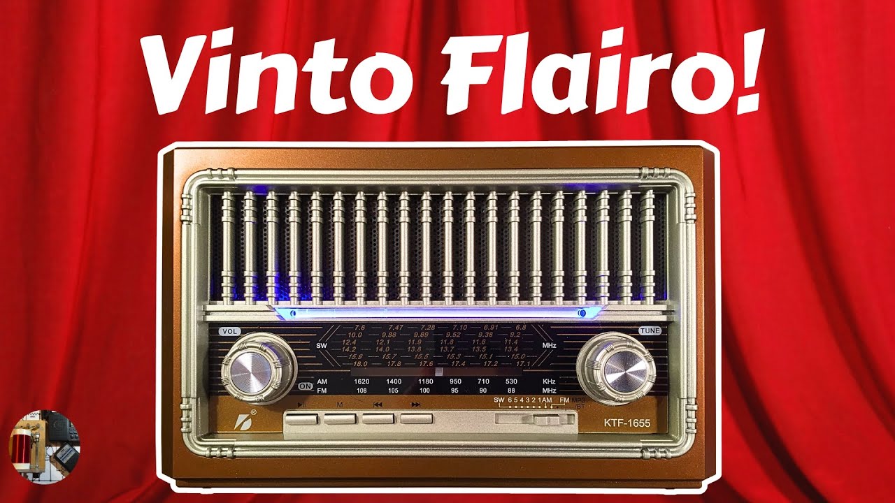 KBroad/Videyas Retro AM FM BT MP3 Shortwave Radio Review