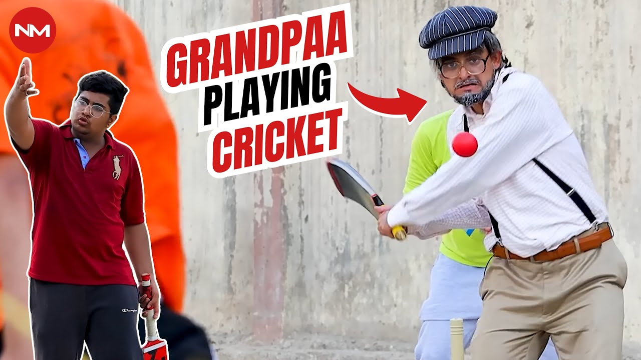 Grandpa Playing Cricket - Nevermind