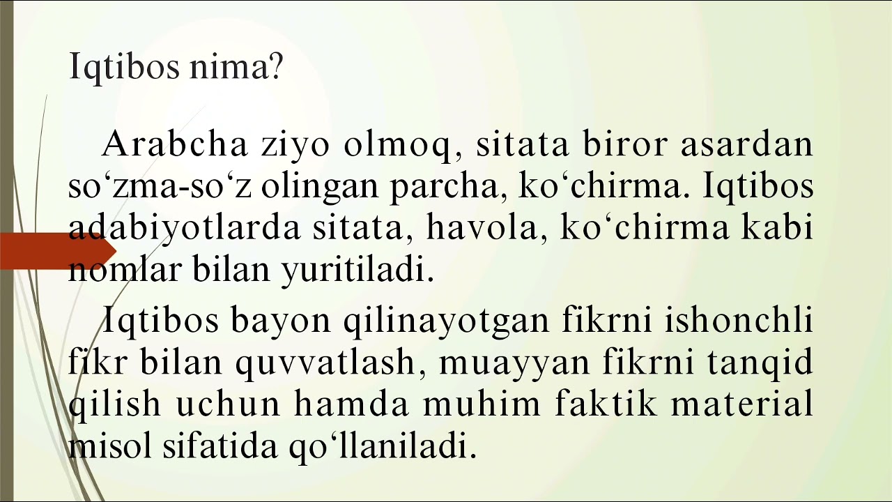 KURS ISHI haqida batafsil...  M.Umurzoqova