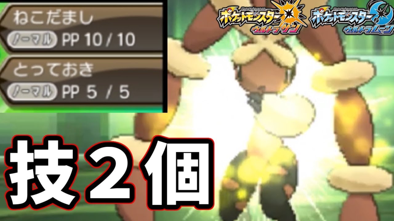 【ポケモンＵＳＭ】＂技が2個
