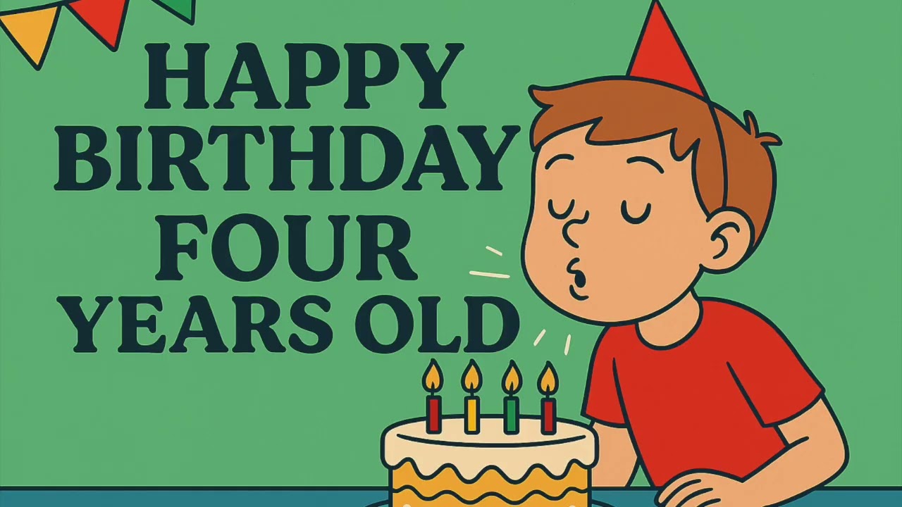 Happy Birthday 4 Years Old Song