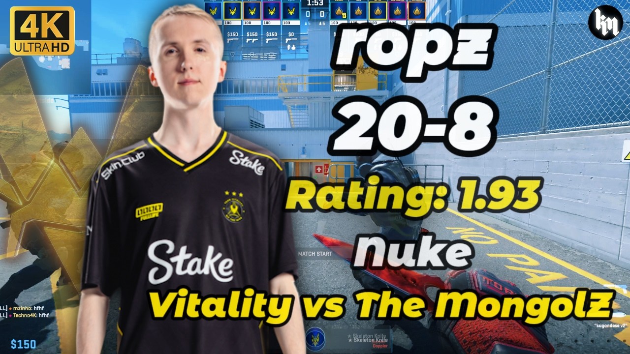 ropz (20-8) Vitality vs The MongolZ (Nuke) PGL Cluj-Napoca 2026 #cs2 #vitality  #ropz