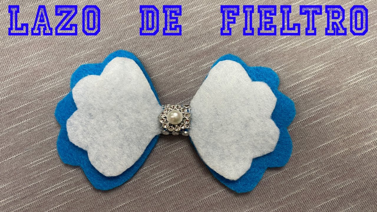 LAZO DE FIELTRO FÁCIL 🎀♻️