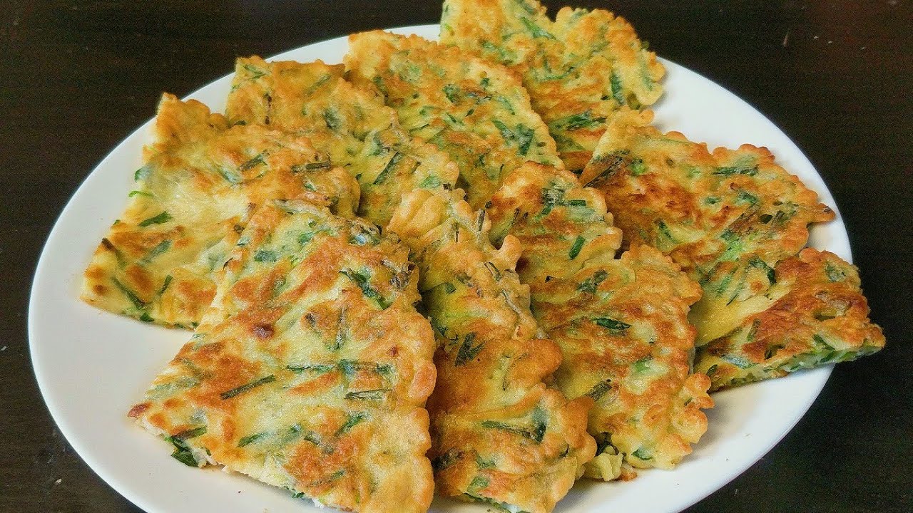 香脆韭菜蝦煎餅