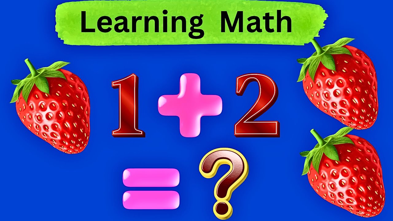 Easy Fruits Math for Toddler/Kids | Animated Pictures | Read Aloud-American English | Listen & Learn