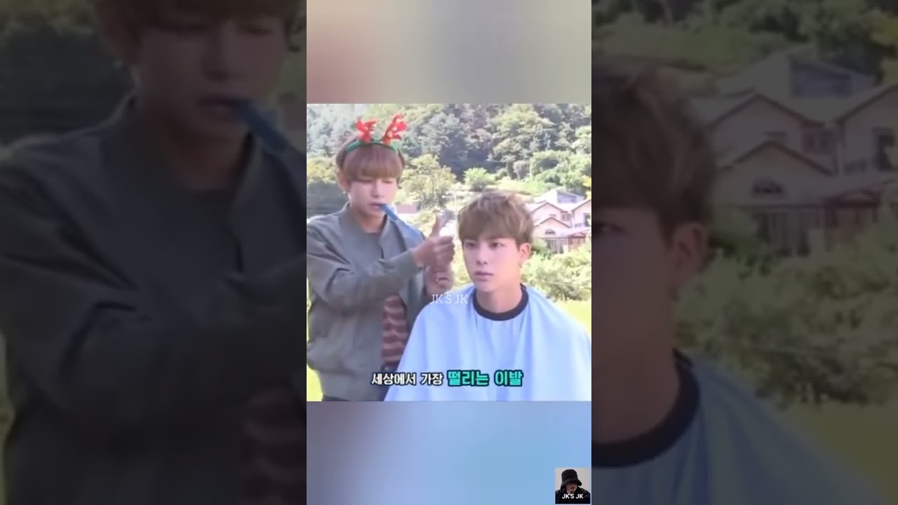 Kim Taehyung the most expensive hair stylist of Jin 🐅 | #jin #v #bts #shorts | JK'S JK