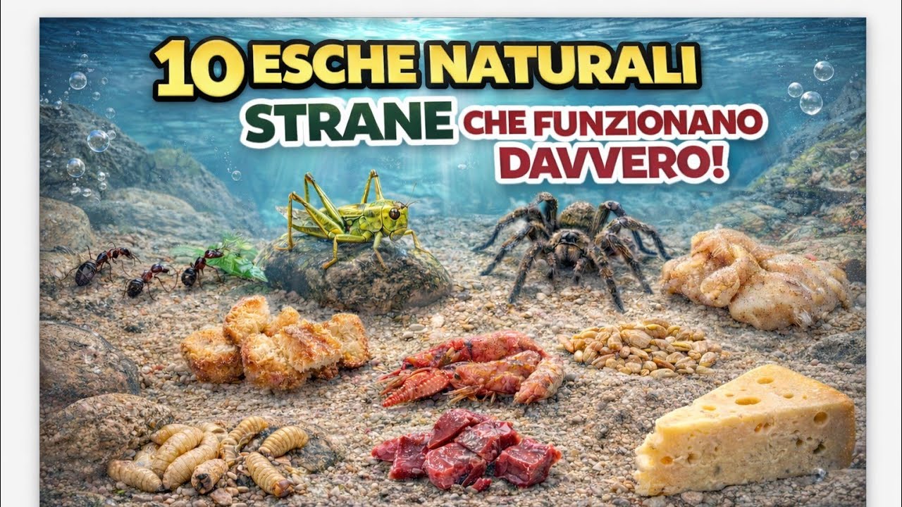 10 Esche Naturali STRANE che Funzionano DAVVERO (Pesci Assicurati)
