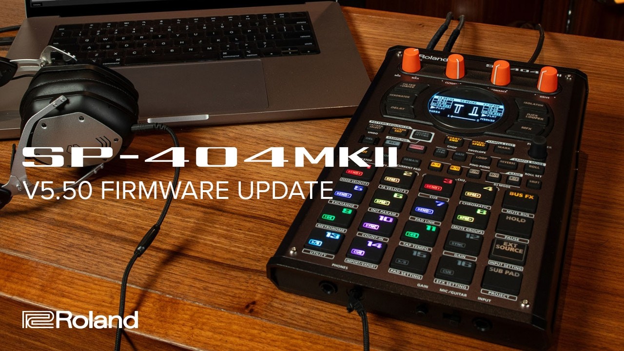 Обновление прошивки Roland SP-404MKII V5.50