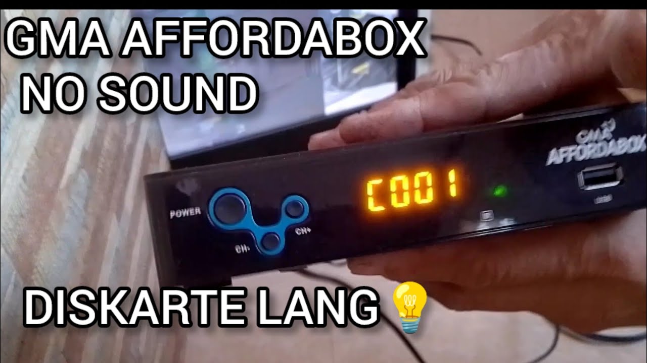 NO SOUNDS EASY TO REPAIR GMA AFFORDABOX