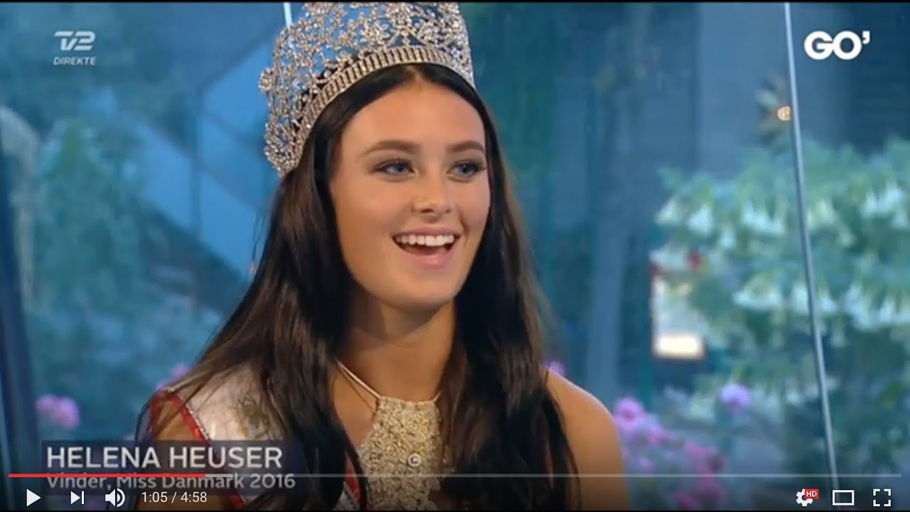Miss Danmark 2016 - Helena Heuser i Go' aften Danmark på TV2