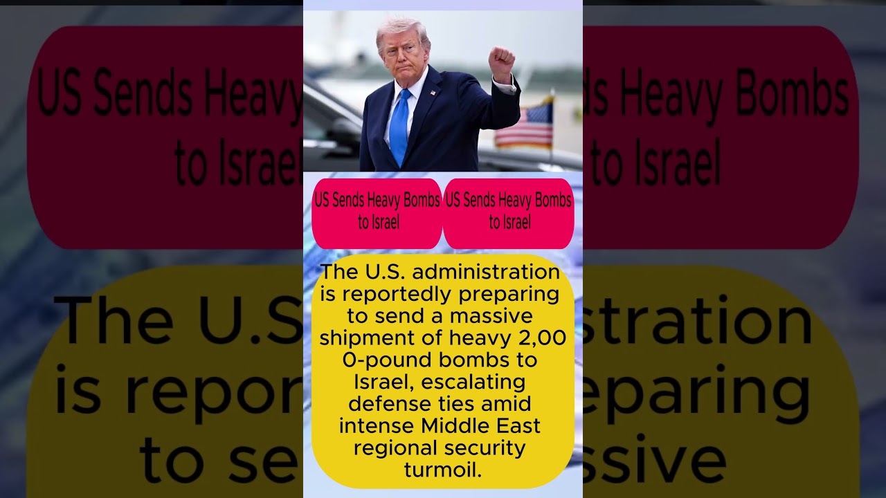 US Sends Heavy Bombs to Israel |  #Israel, #Trump, #MiddleEast, #BreakingNews,