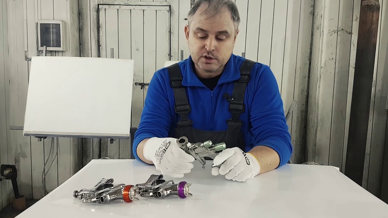 Тесты IWATA LPH400 LWX, LWB, LS400 в сравнении с SAGOALA 4600 и Devilbiss GTI PRO LITE часть 1/2