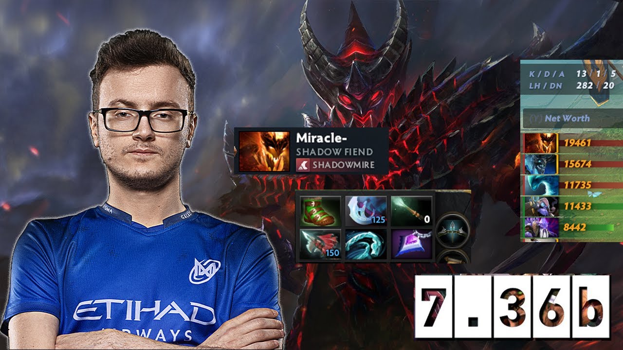 Miracle Shadow Fiend - Dota 2 Gameplay