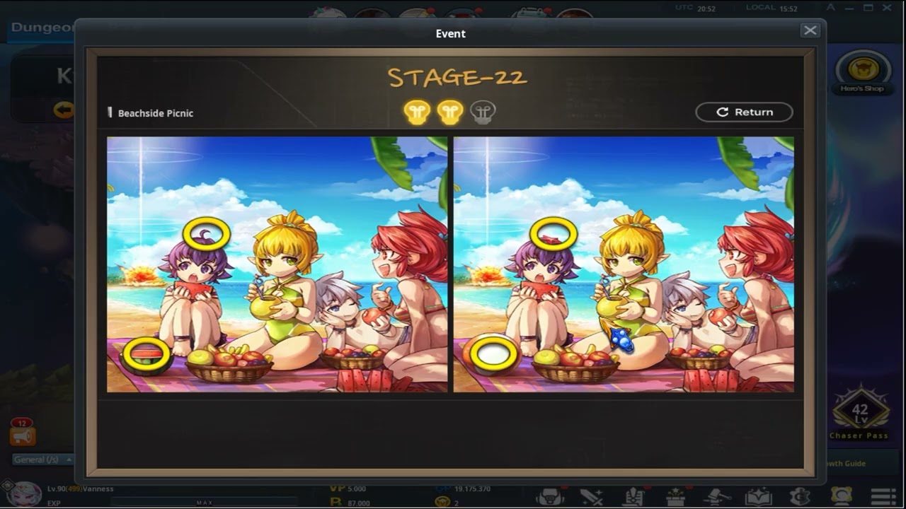 diferencias de esta semana 5 del grand chase