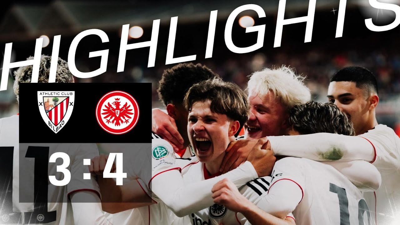 Eintracht U19 - Bilbao: Into the quarterfinals by penalty I Highlights Youth League