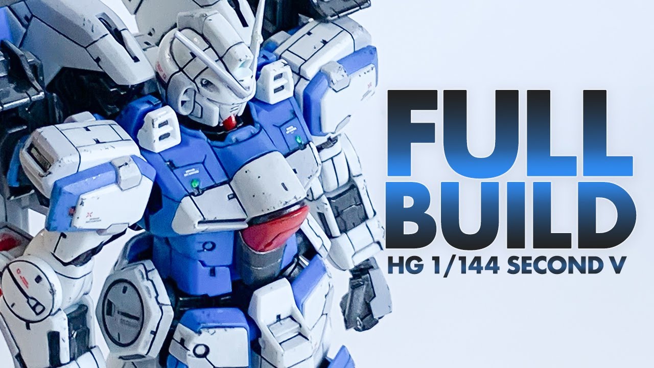 HGUC SECOND V | GUNPLA CUSTOM FULL BUILD | HGUCセカンドVを筆塗りカスタム！【ガンプラ製作 | GUNPLA BUILD】
